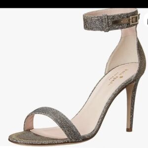 Kate Spade,Elegant Glittery Heeled Sandals, Size 6